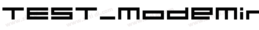 TEST_ModeMinB B字体转换